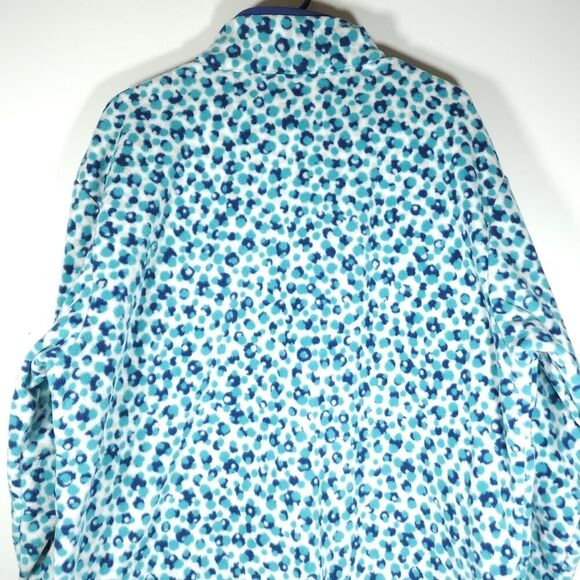 Nike Men's Club Medium Blue Dot Pattern Logo Embroidered Full Zip Fleece Jacket - Picture 9 of 12